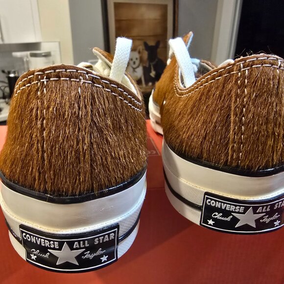 Converse Chuck Taylor 70 Ox Pony Hair Brown Egret Women's Size 7 A13837C NEW - Picture 6 of 13